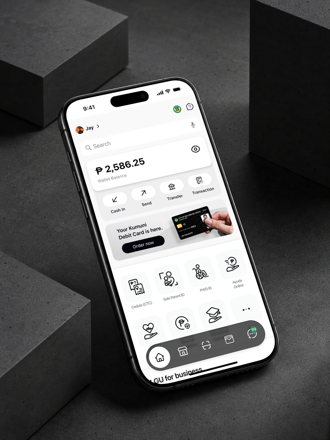 Kumuni app screen